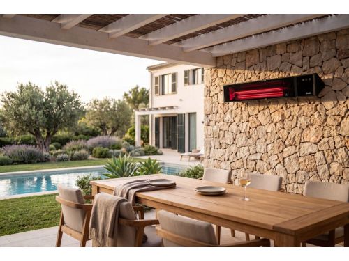 Moderne Smart terrasverwarmer wand en hangend model