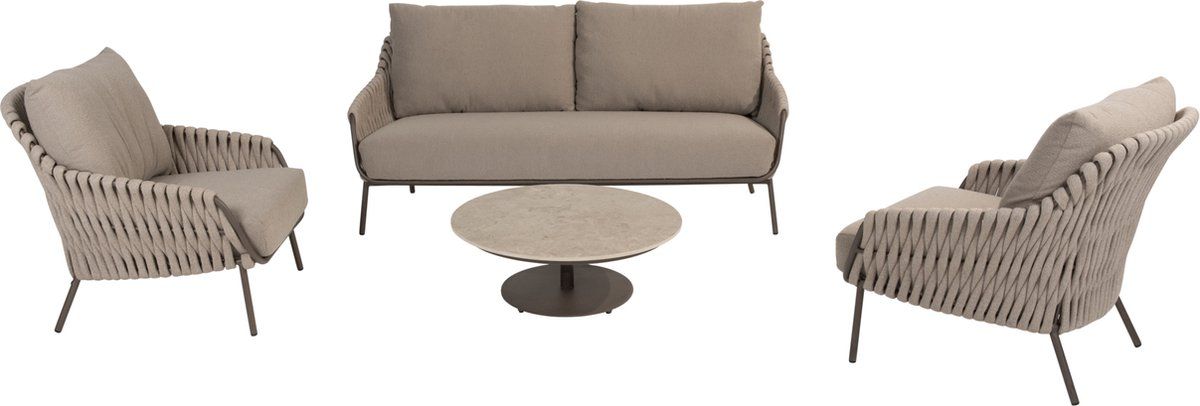 montera stoel bank loungeset 4 delig keramiek rope terre 4