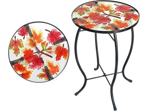 Mozaïek Bijzettafel - Glazen Tafel - Buiten Zitten - Waterdicht