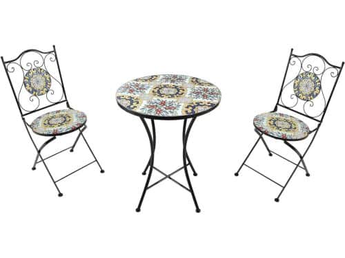 Mozaïek Bistroset - Tafel met stoelen - Buiten genieten