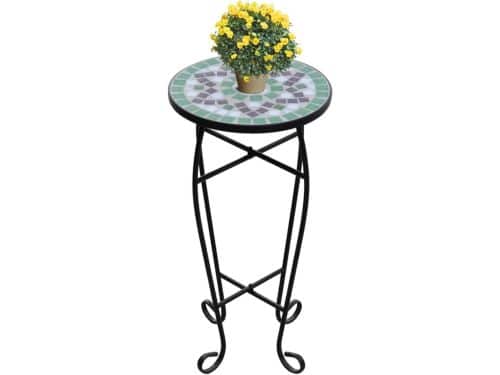 Mozaïek Tafel - Plantentafel Bijzettafel - Buiten Zitten - Weerbestendig