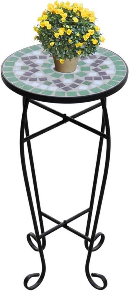 mozaïek tafel tuin tafel bijzettafel planten presenteren