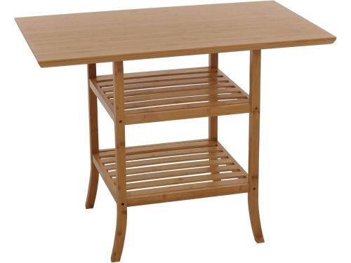 Multifunctionele Bamboe Tafel Balkon Eetkamer Bijzettafel FSC 100x60 cm