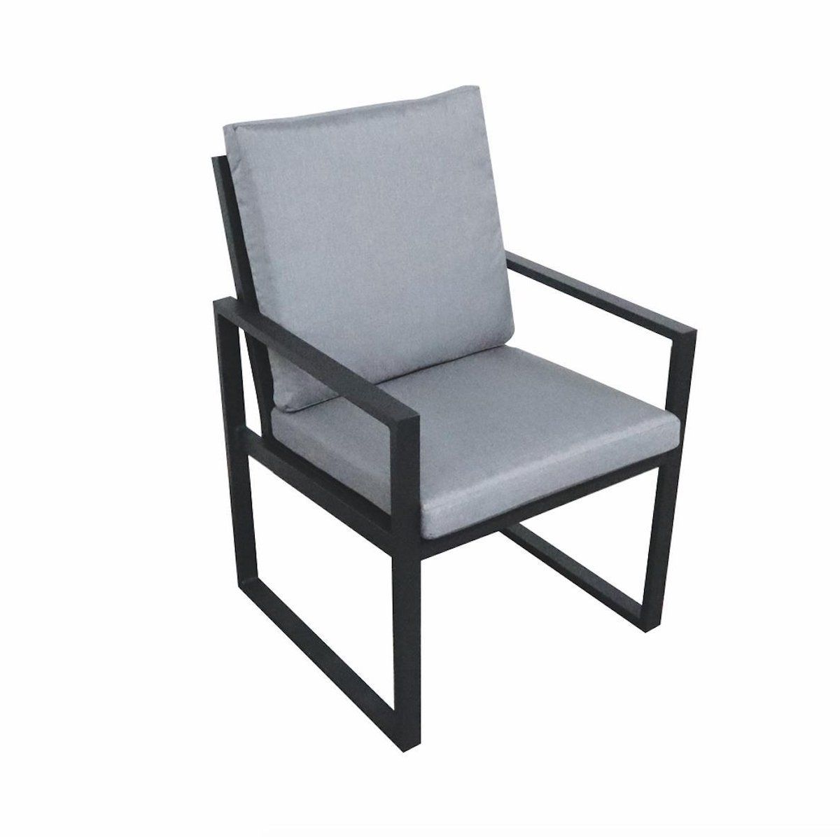 nayan dining alu tuinstoel | antraciet | 2 stuks