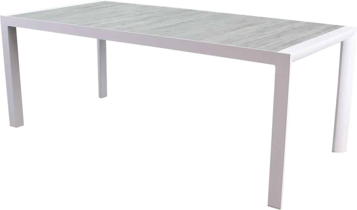 new delhi dining tuintafel 220x100xh74,5 cm wit