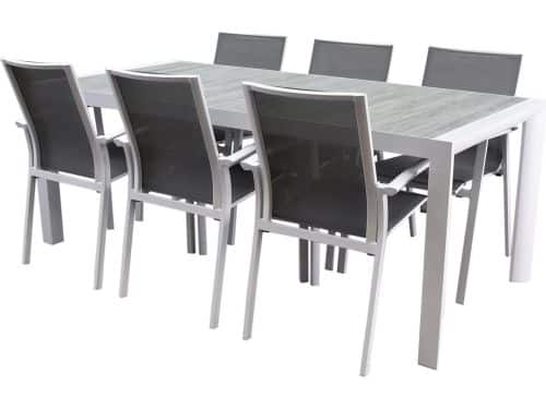 New Valley New Delhi dining tuinset 220x100x74,5 cm 7 delig