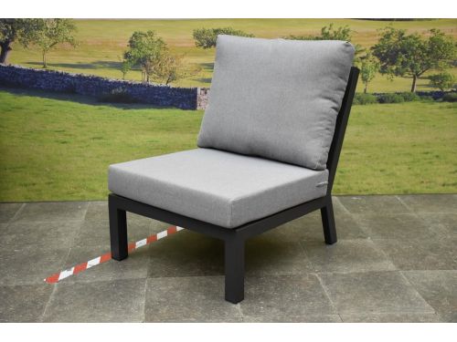 New York hoek dining loungeset 5 delig verstelbare tafel 140x85