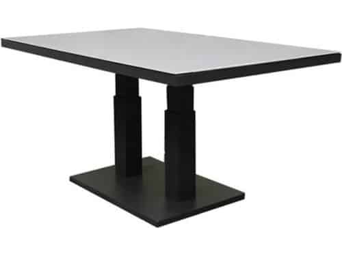 New York lounge-diningtafel 140x85xH49-72 cm in hoogte verstelbaar aluminium antraciet