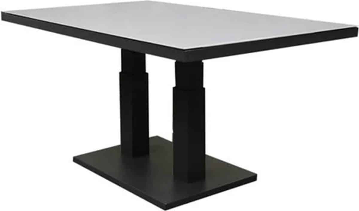 new york lounge diningtafel 140x85xh49 72 cm in hoogte verstelbaar aluminium antraciet