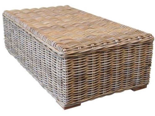 Nissah lounge tuintafel 136x75 naturel rotan