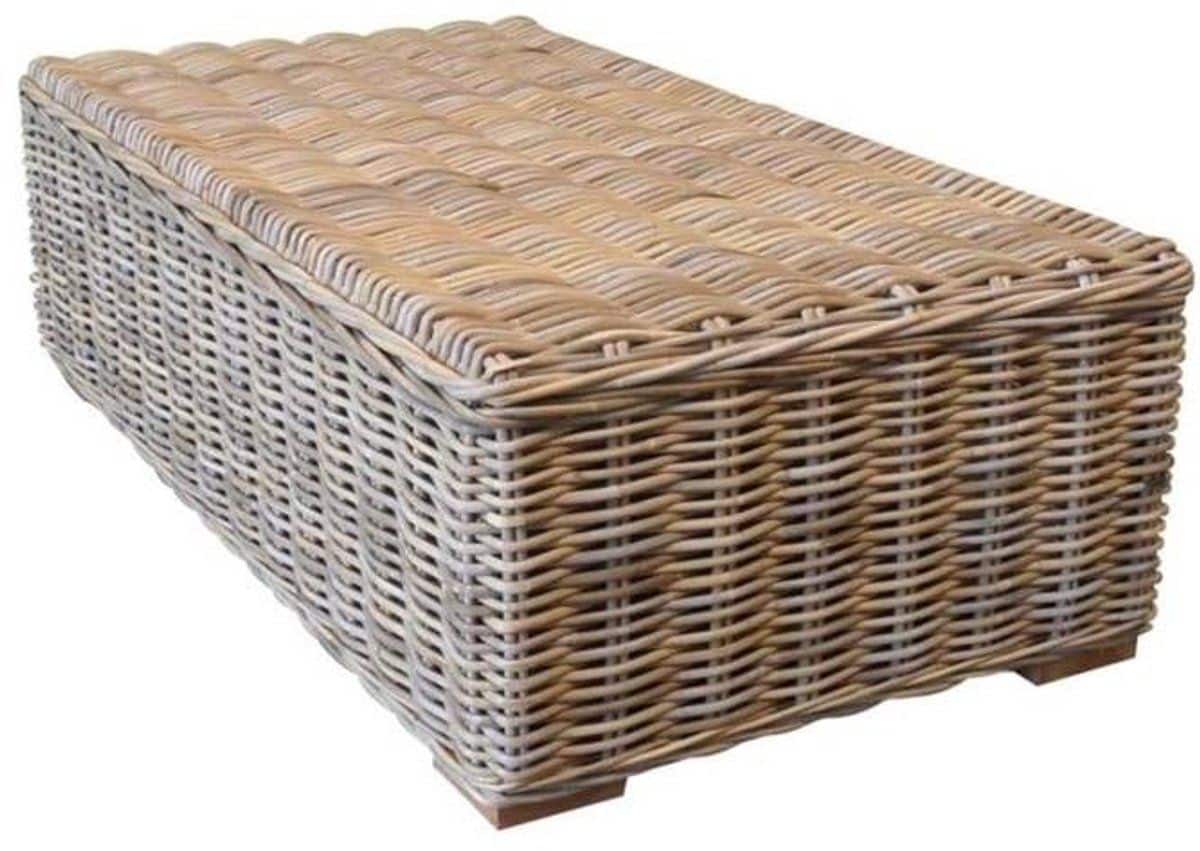 nissah lounge tuintafel 136×75 naturel rotan