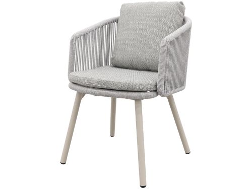 Ohio dining chair aluminium/rope - Mokka (OP=OP)