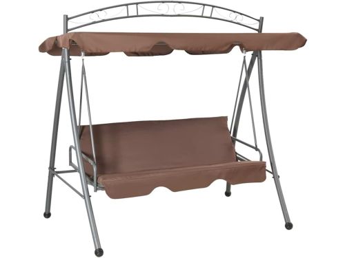Ombouwbare schommelbank voor buiten met luifel café