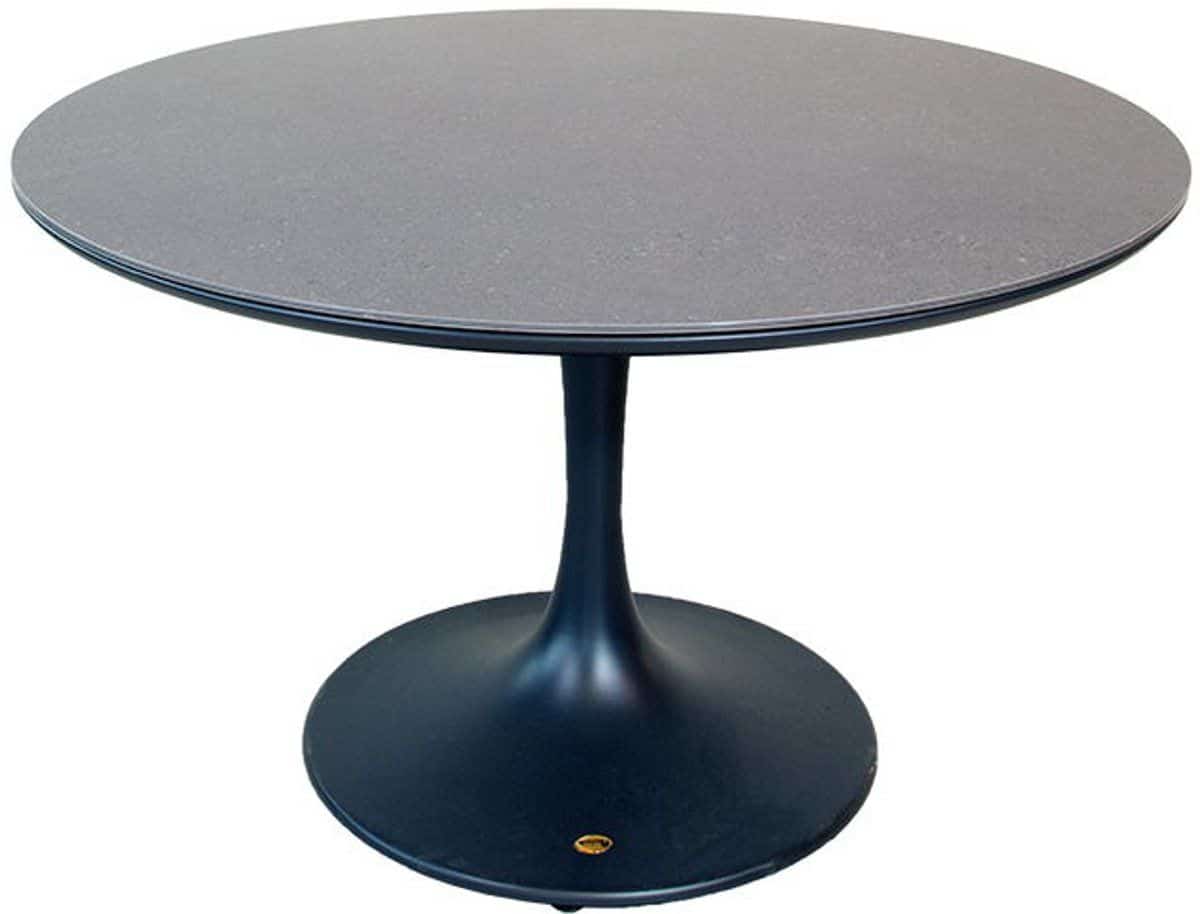 oosterik home bridgeport dining tafel midnight grey dia. 120