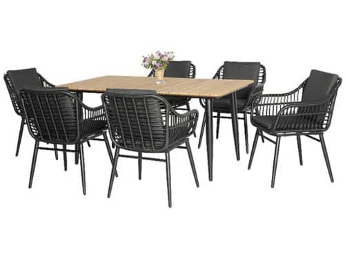 Oosterik home - Diningset Gatteo Borghi Black