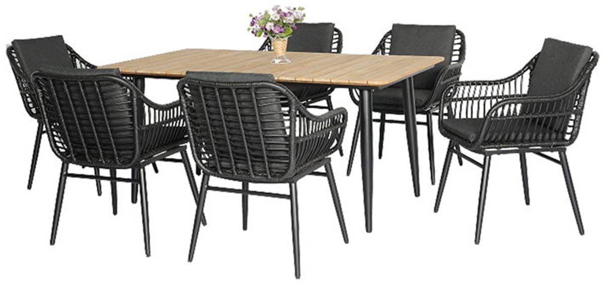 oosterik home diningset gatteo borghi black