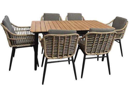 Oosterik home - Diningset Gatteo Budrio Brown