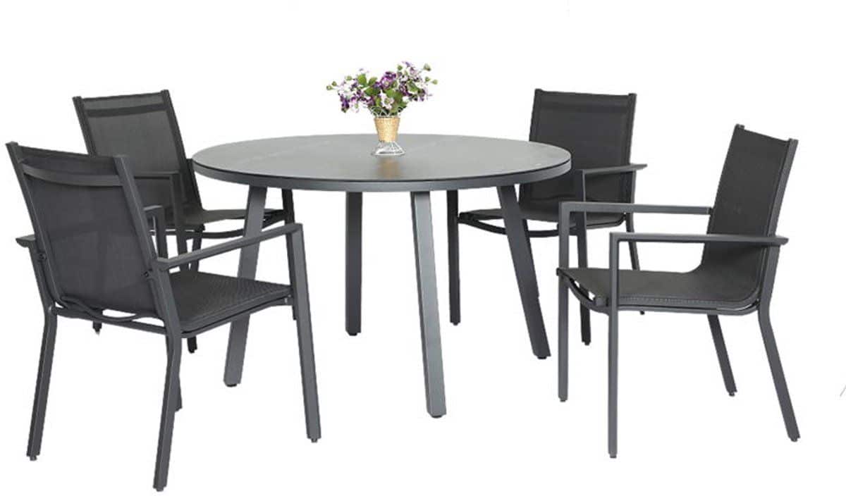 oosterik home diningset pinerolo chieri grey