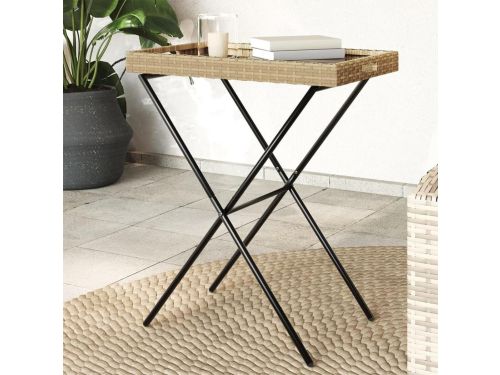 Opklapbare Bijzettafel - Dienblad Tafel - Buiten Serveren - Afneembare