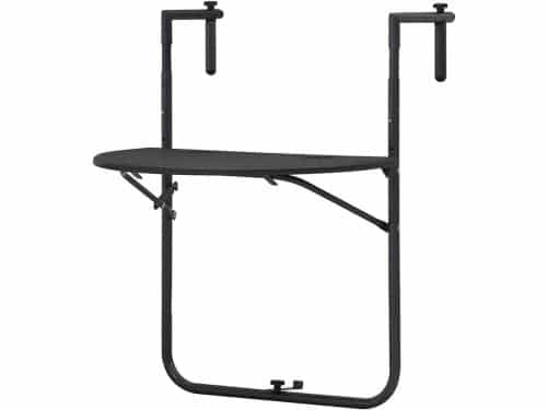 Opklapbare hangtafel - Balkontafel bijzettafel - Buiten genieten - Rotan-look