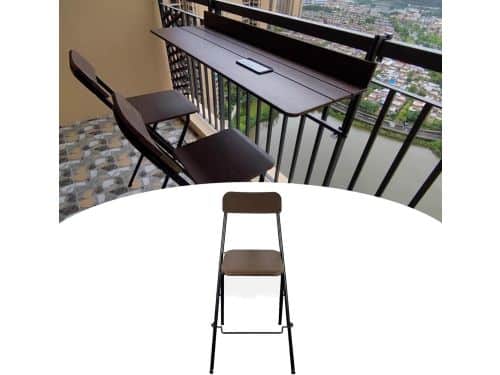Opklapbare wandtafel - Balkontafel klaptafel - Buiten dineren - Ruimtebesparend