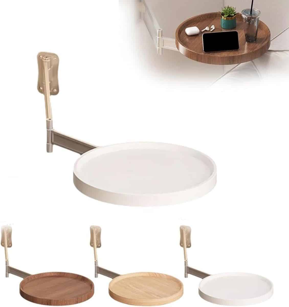 opvouwbaar nachtkastje wandtafel klaptafel ruimte besparen veilig