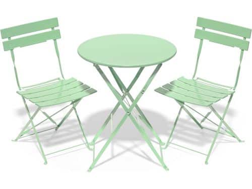 Opvouwbare 3-delige Bistroset voor Tuin en Balkon