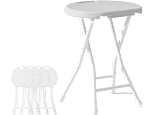 Opvouwbare barkruk, 45,7 cm opvouwbare kruk met handvat