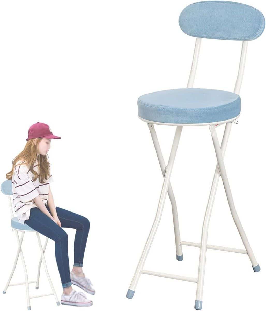 opvouwbare barkruk hoge stoel comfortabel zitten stabiel