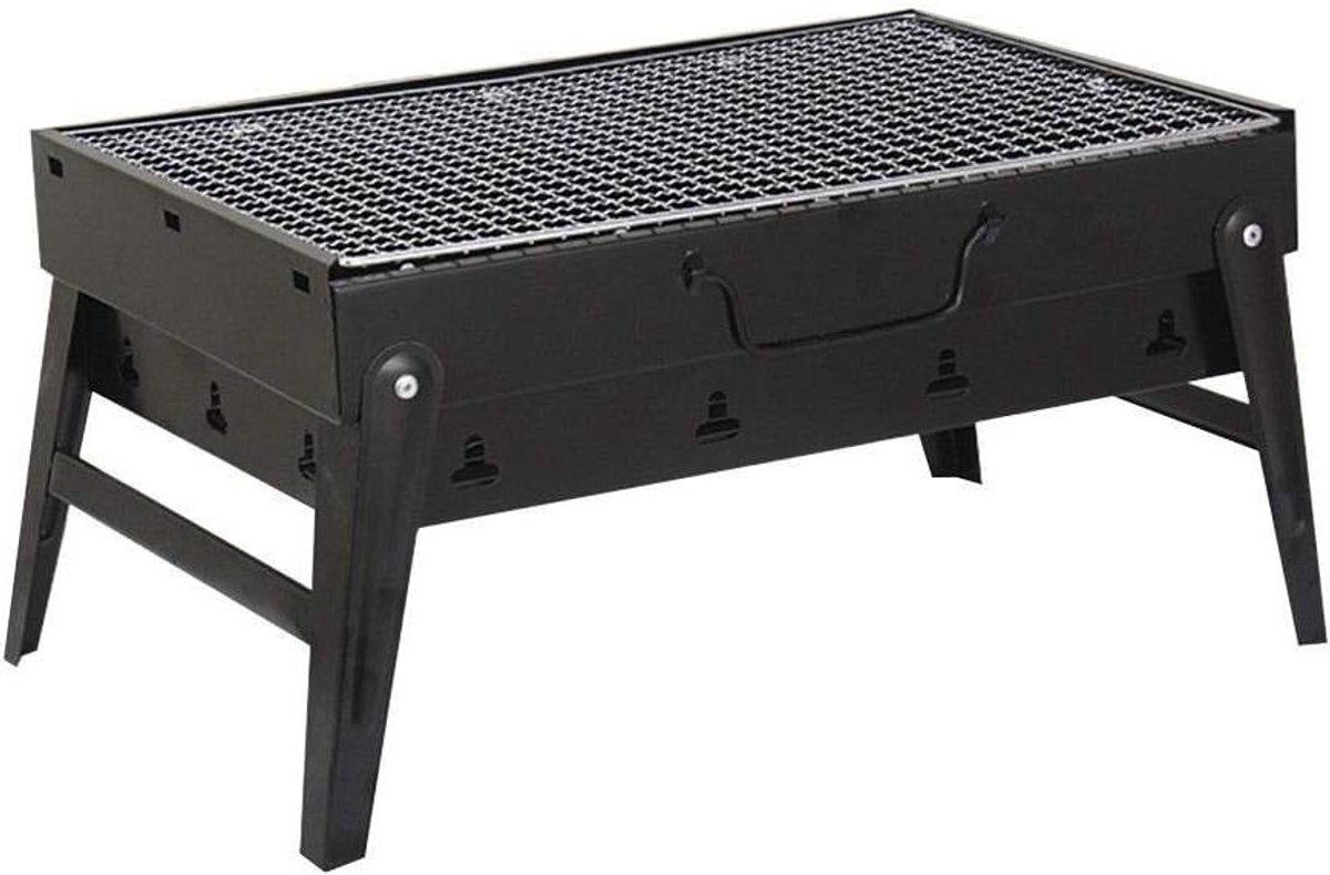 opvouwbare bbq grill draagbare barbecue houtskool buiten koken