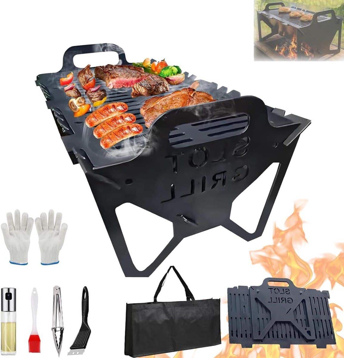 opvouwbare bbq grill draagbare grill buiten koken