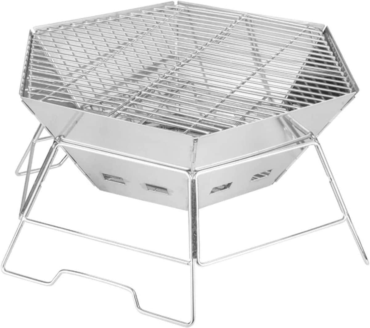 opvouwbare camping grill houtskool bbq brander koken op