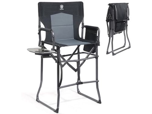Opvouwbare Campingstoel met Zithoogte van 76 cm - Hoge Barkruk