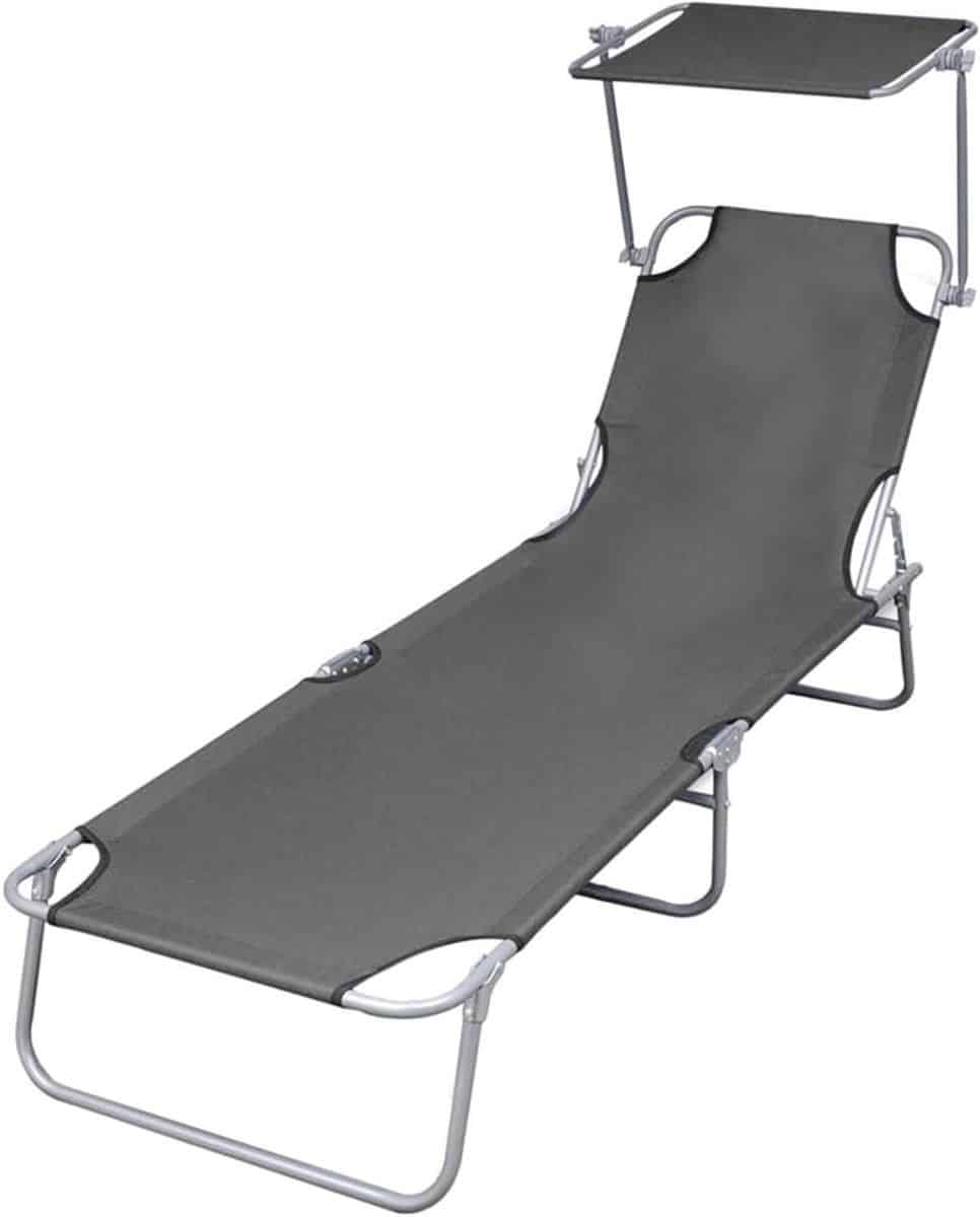 opvouwbare ligstoel strandstoel lounger ontspannen in de tuin