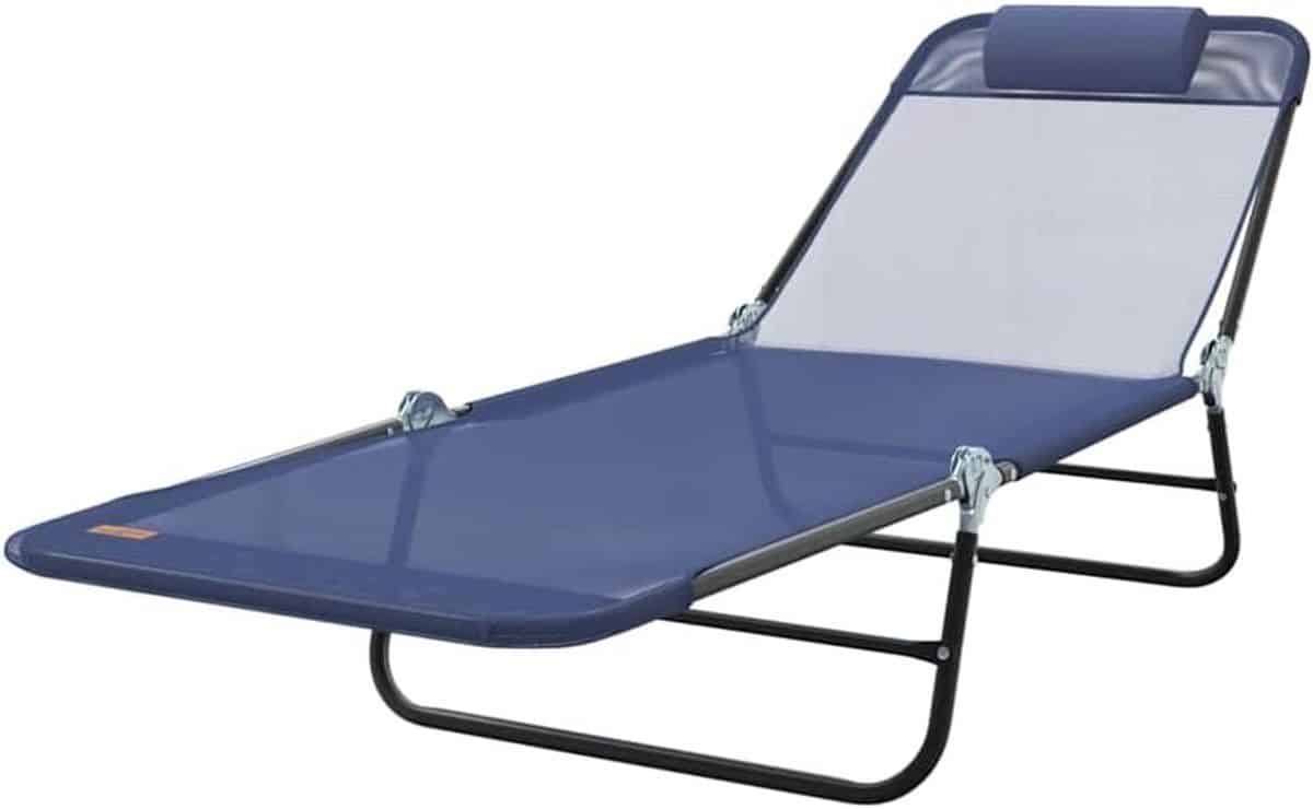 opvouwbare ligstoel tuinstoel lounger ontspannen buiten verstelbare