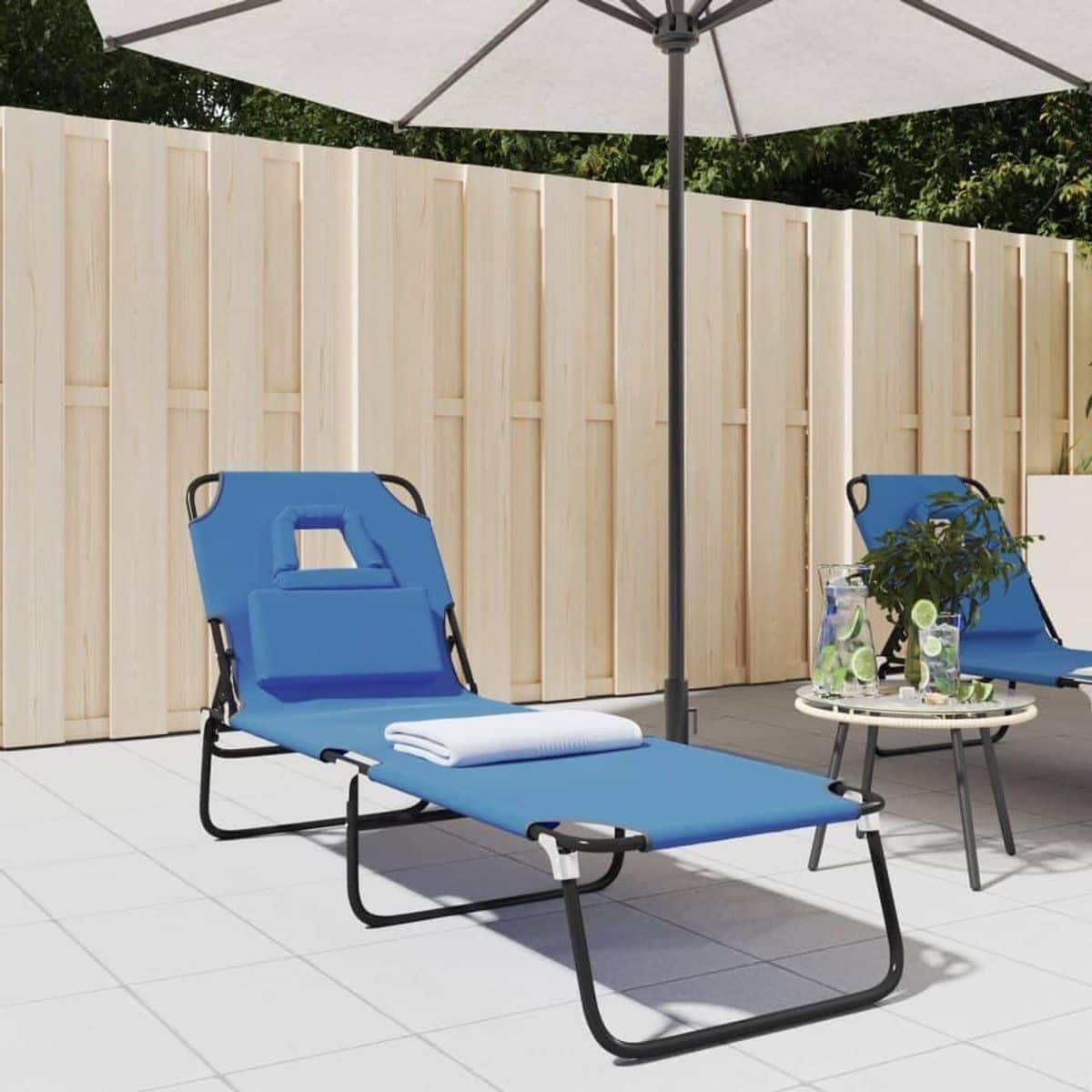 opvouwbare lounger tuinstoel ontspannen buiten waterafstotend oxford