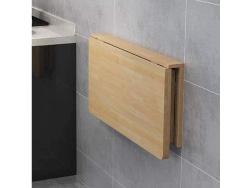Opvouwbare Muurtafel - Klaptafel Wandmontage - Ruimte Besparen - Massief