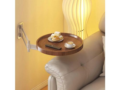 Opvouwbare Ronde Tafel - Wandbureau Klaptafel - Ruimte Besparen