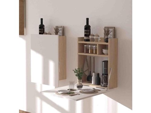 Opvouwbare Tafel - Wandbureau Klaptafel - Ruimte Besparen - Met