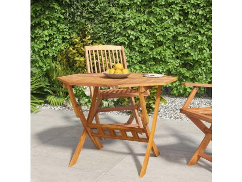Opvouwbare Tuintafel - Houten Klaptafel - Buiten Eten - Massief
