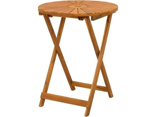Opvouwbare tuintafel - Ronde bijzettafel - Buiten dineren - Met