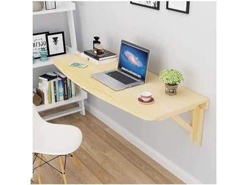 Opvouwbare Wandtafel - Klaptafel Eettafel - Ruimte Besparen - Driehoekige