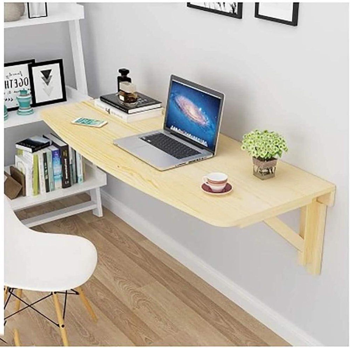 opvouwbare wandtafel klaptafel eettafel ruimte besparen driehoekige