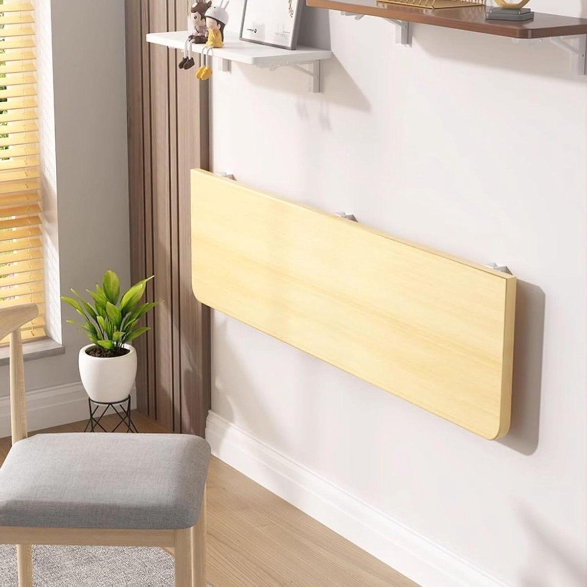opvouwbare wandtafel klaptafel opvouwbaar ruimte besparen veelzijdig