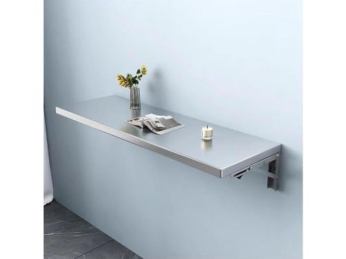 Opvouwbare Wandtafel - Klaptafel Roestvrij Staal - Ruimte Besparen