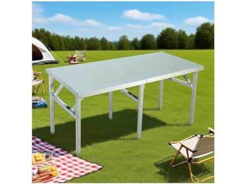 Opvouwbare Werktafel - Klaptafel RVS - Buiten Koken - Dubbel