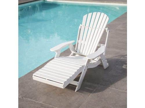 Origineel Adirondack Ligbed | Kunststof | Wit | 10 jaar