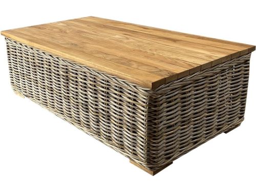 Otava Serva Nissah lounge tuintafel naturel rotan - teak