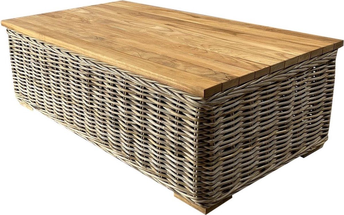 otava serva nissah lounge tuintafel naturel rotan teak