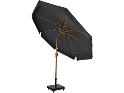 Outdoor Living - Parasol Libra houtlook grijs Ø3mtr